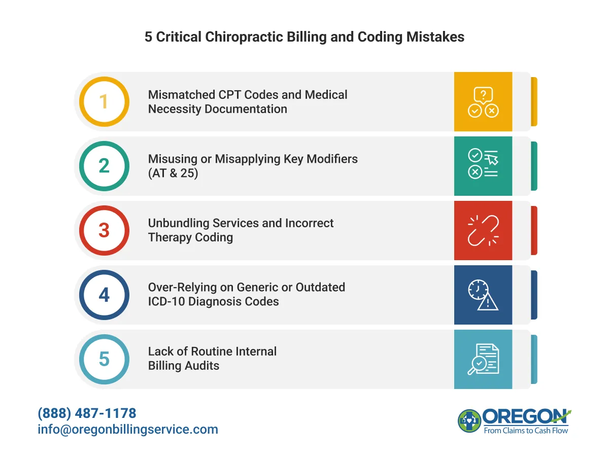 5 Critical Chiropractic Billing and Coding Mistakes